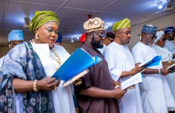 Agbaje swears in new cabinet members, urges focus on service delivery