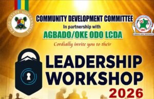 CDC Agbado/Oke-Odo to hold leadership workshop on community security